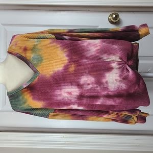 Artistic Works by Lu Tye Dye Thermal Top